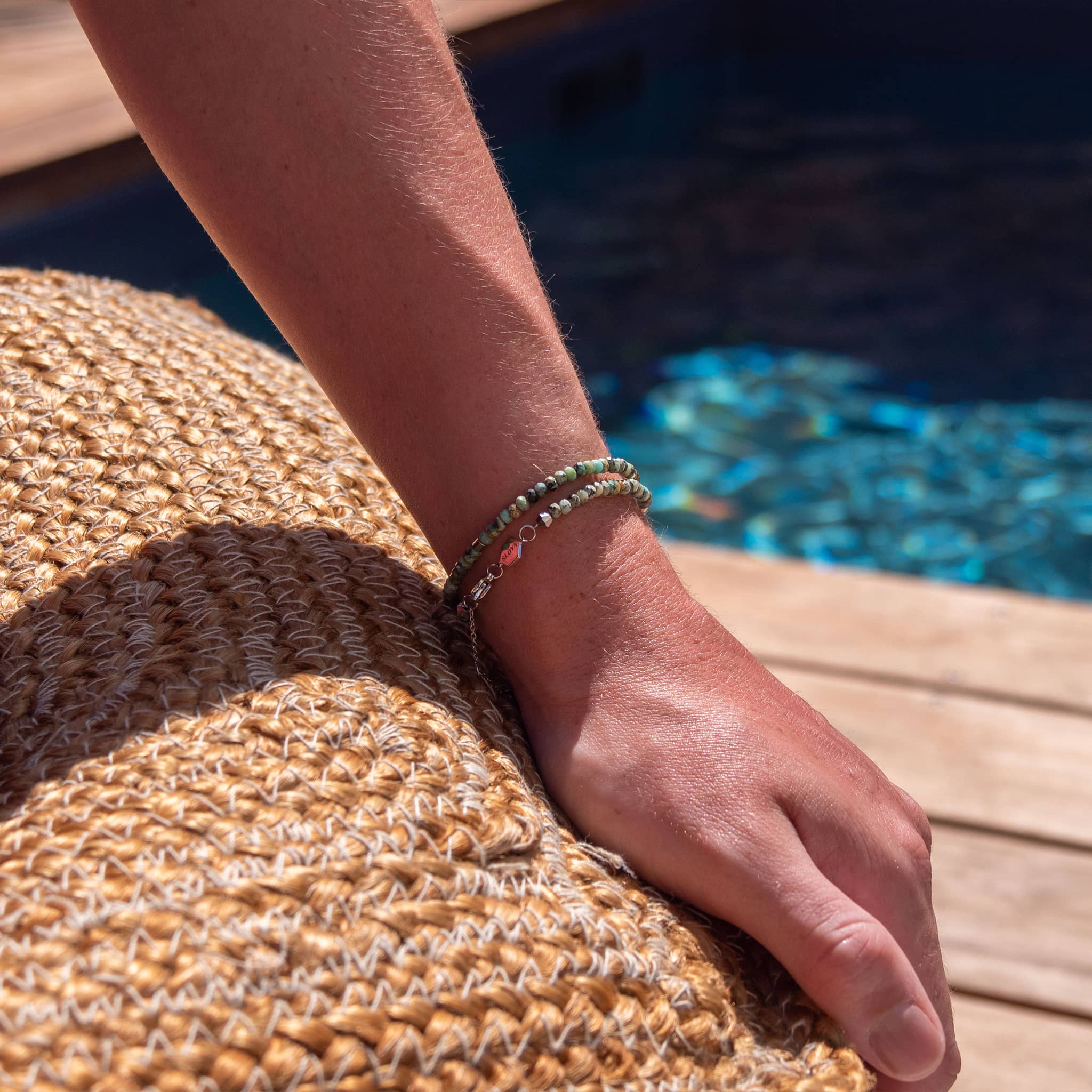 Bracelet LUMIA en pierres naturelles de Turquoise - SLOYA